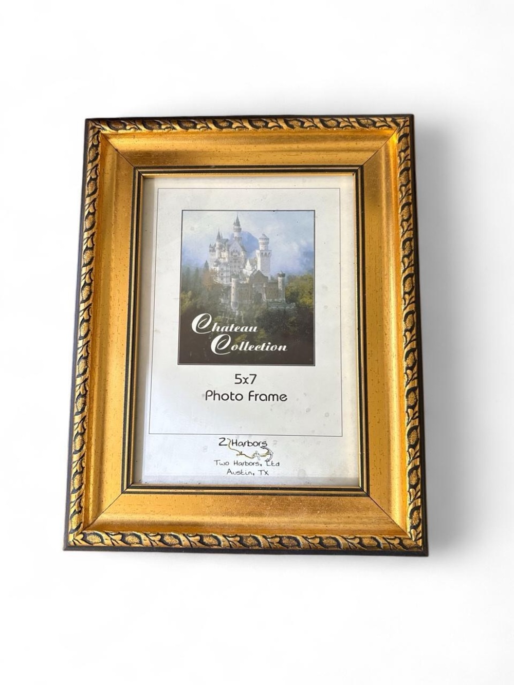 Vintage Two Harbors "Chateau Collection" Gold & Black Ornate 5x7 Picture Frame
